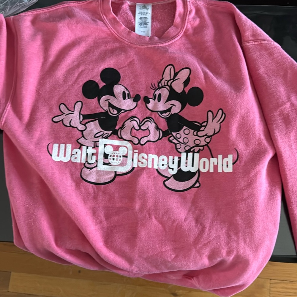 Disneyworld valentines crewneck Disney parks NWT size Large